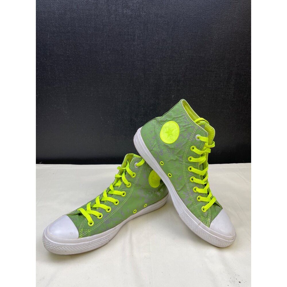 Converse Unisex Chuck Taylor Green Reflective Sneaker Shoes Sz-M10 W12 SKU 6192